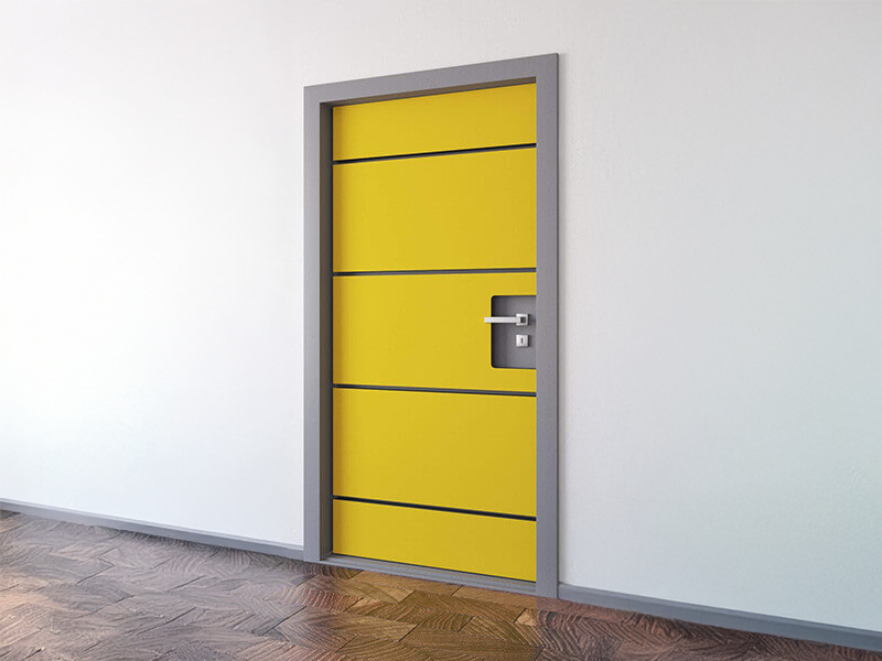 Dørsiden indvendigt/inden for dørkarmen - Dørhåndtag til højre