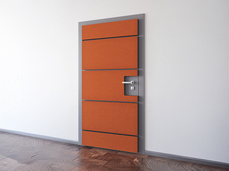 Dørsiden udvendigt/uden for dørkarmen - Dørhåndtag til højre