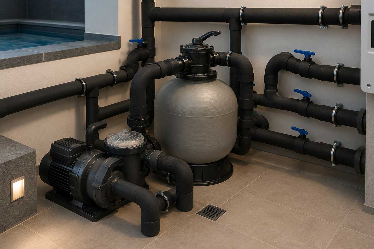 aixFOAM Technics vandafvisende isolering til poolanvendelser